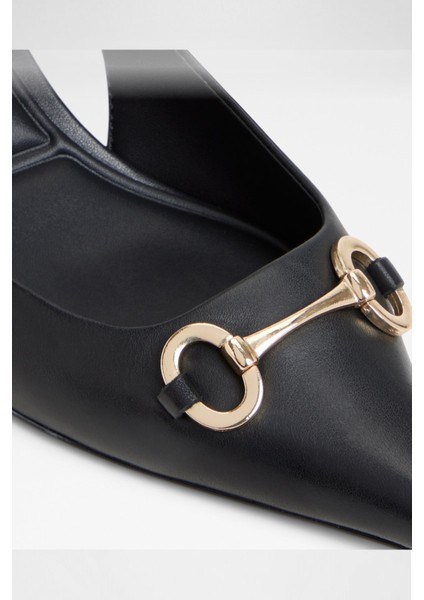 Finnea Ayakkabı Orta Boy Topuklu - Siyah