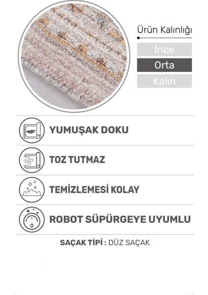 Retrova Halı Koleksiyonu | Vintage Eskitme Desenli, 6 mm Ince Form, Tozumaz ve Kolay Temizlik fiyatları