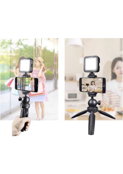 Pocket M2T Mini Masaüstü Tripod + Telefon Tutucu | 19CM Yükseklik, 2,5kg Taşıma Kapasitesi indirimleri