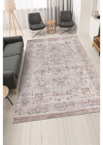 Retrova Halı Koleksiyonu | Vintage Eskitme Desenli, 6 mm Ince Form, Tozumaz ve Kolay Temizlik modelleri