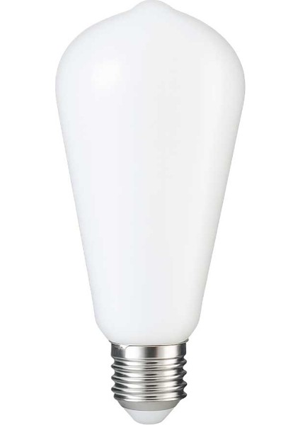 Milky ST6W LED Filament Ampul – Beyaz Cam, Sarı Işık, 6W 540 Lümen E27 Duy modelleri