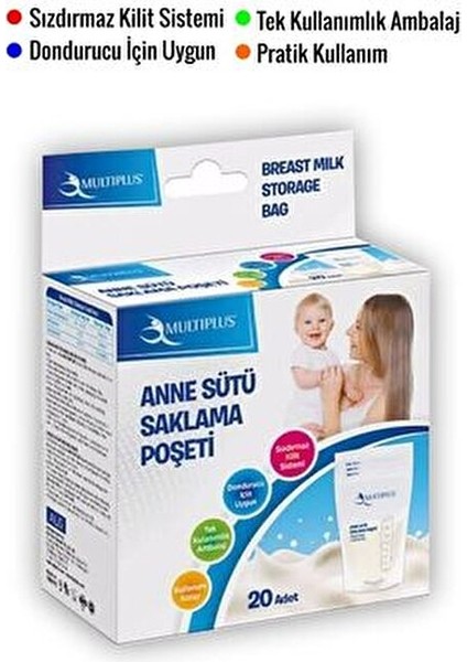 Anne Sütü Saklama Poşeti 20 Adet Sızdırmaz Tasarım ile Güvenli Saklama modelleri