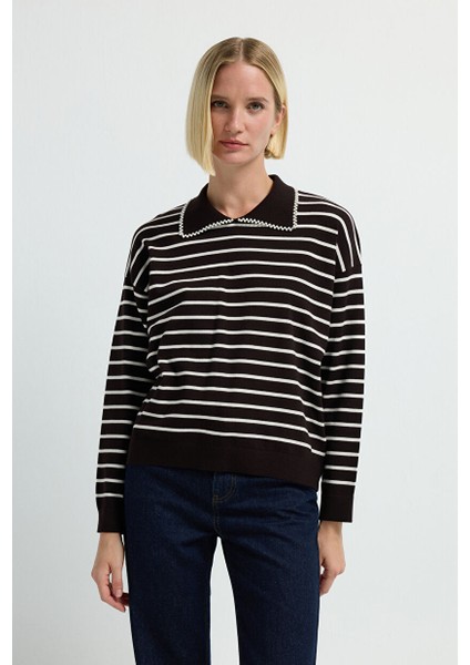 Inci Detaylı Triko Kazak C.kahve 13945630000 fırsatları