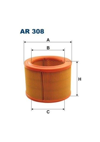 Fıltron AR308 - Hava Filtresi Berlıngo 96 P306 98-01 Partner 96 Xsara 97-00 1.8d-1.9d