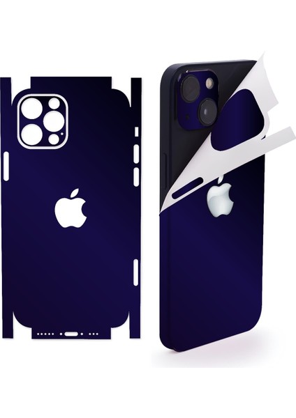 Apple Iphone 13 Pro Max Full Kaplama Koruma Sticker Kılıfsız Kullanım Çizilme Önleyici Derin Mavi