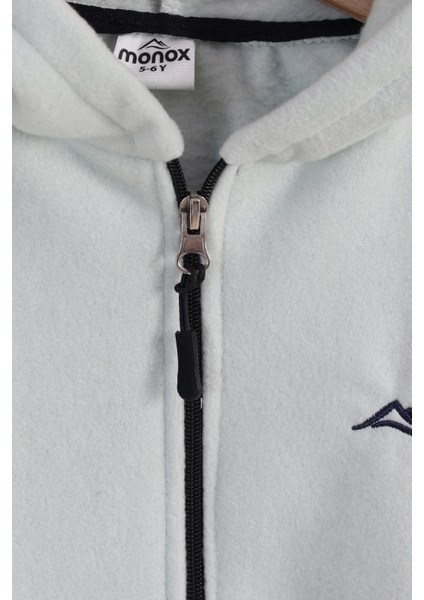 Lastik Manşetli Fermuarlı Kapüşonlu Çocuk Unisex Polar Ceket fiyatları