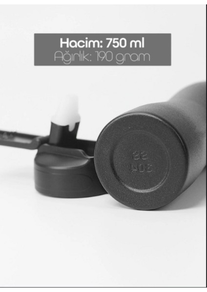 Komple Paslanmaz Çelik Matara Pipetli Mat Renk Spor Matarası Suluğu 304 Çelik Suluk Siyah 1158 modelleri