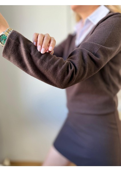 Kahve Gömlek Yakalı Bluz indirimleri