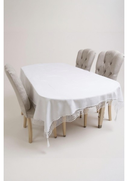 Dertsiz Masa Örtüsü 160X220 cm – Yıkanabilir, Kolay Temizlenir Masa Örtüsü-File