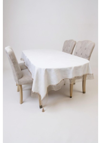 Dertsiz Masa Örtüsü 160X220 cm – Yıkanabilir, Kolay Temizlenir Masa Örtüsü-File