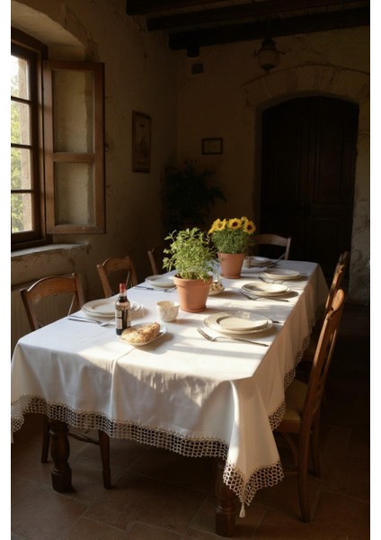 Dertsiz Masa Örtüsü 160X220 cm – Yıkanabilir, Kolay Temizlenir Masa Örtüsü-File modelleri