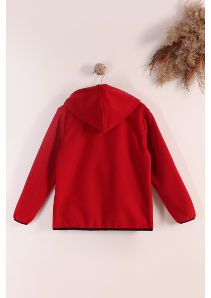 Lastik Manşetli Fermuarlı Kapüşonlu Çocuk Unisex Polar Ceket fiyatları