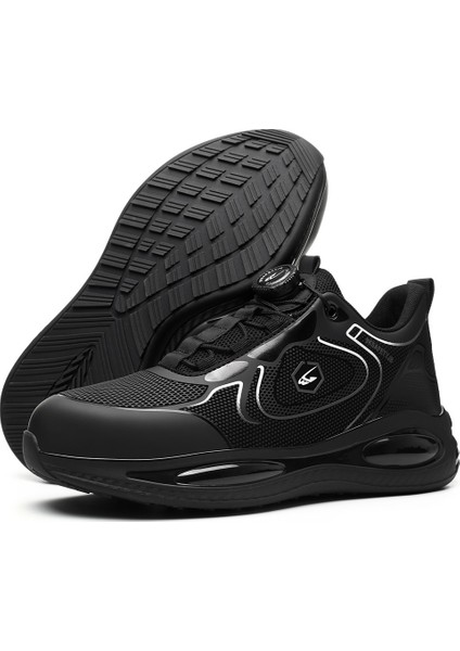 Çelik Burun Otomatik Bağcıklı Su Geçirmez Spor Iş Ayakkabısı Delinmez Ortopedik S3 indirimleri