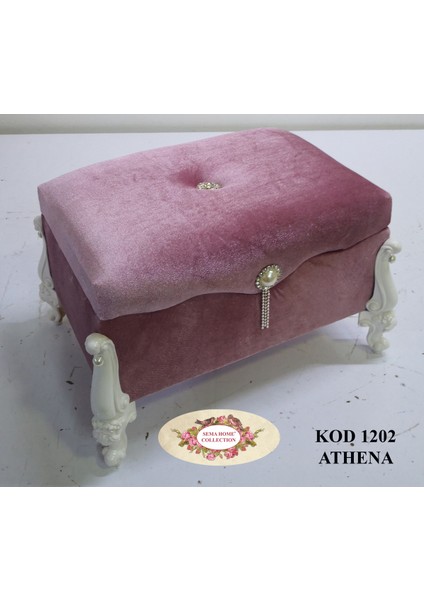 Bordo ve Pembe Makyaj Kutusu, Şık ve Kullanışlı Tasarım, 1202 Kodu