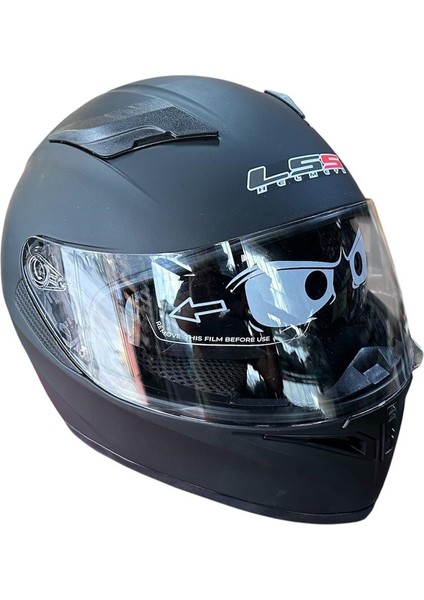 Fullface Güneş Vizörlü Kask Mat Siyah Medium (M)