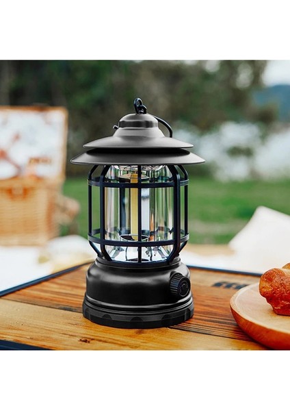 Haki Nostaljik Işığı Ayarlanabilir USB Şarjlı Ledli Kamp Lambası indirimleri