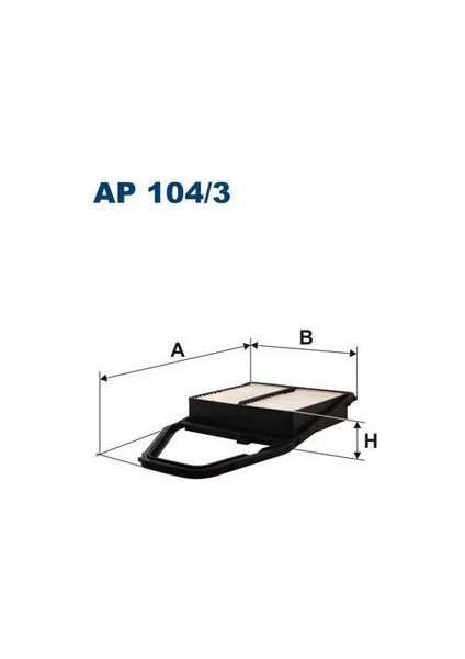 Fıltron AP104.3 - Hava Filtresi Cıvıc Vıı 1.4-1.6-1.7 Ie Vtec- 2.0 Type-R 01-05