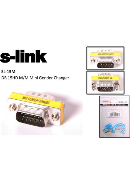 Sl-15M S-Lınk 15 Pin Vga Çevirici M/M modelleri