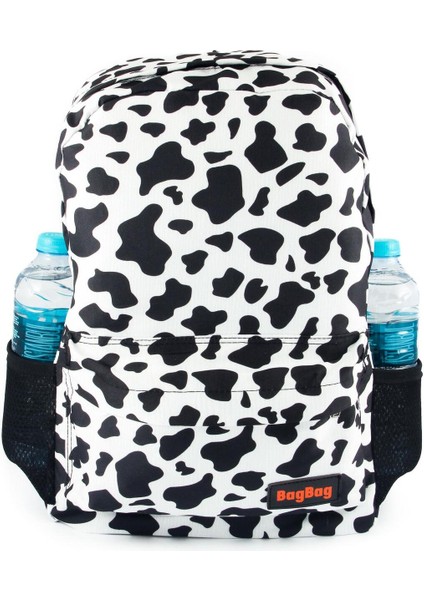 Inek Desenli Çok Renkli Sırt ve Makyaj Çantası Seti, Büyük Boy, Kalemlik Dahil modelleri