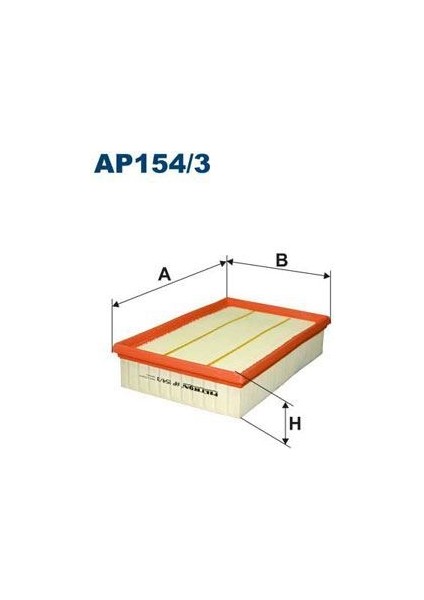 Fıltron AP154.3 - Hava Fıltresı Transıt V184 00 06 Transıt V347 V348 2.4tdcı 06 14 Transıt V363 14 Navara NP300 2.5 -3.0 Dcı 05 11 Pathfınder 2.5-3.0 Dcı 05 11