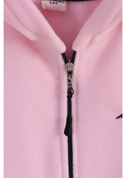 Lastik Manşetli Fermuarlı Kapüşonlu Çocuk Unisex Polar Ceket modelleri