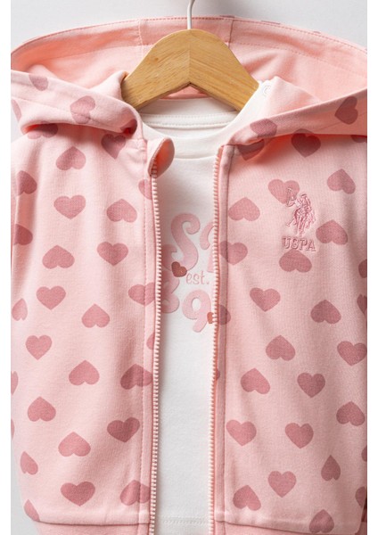U.s. Polo Assn Kız Bebek 3'lü Takım Açık Pembe fırsatları