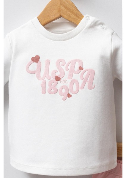 U.s. Polo Assn Kız Bebek 3'lü Takım Açık Pembe indirimleri