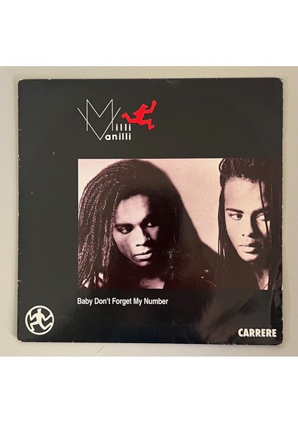 Milli Vanilli Baby Don't Forget My Number - Too Much Monkey's Business 45 Lik Plak (Orijinal 1988 Dönem Baskı Plak)