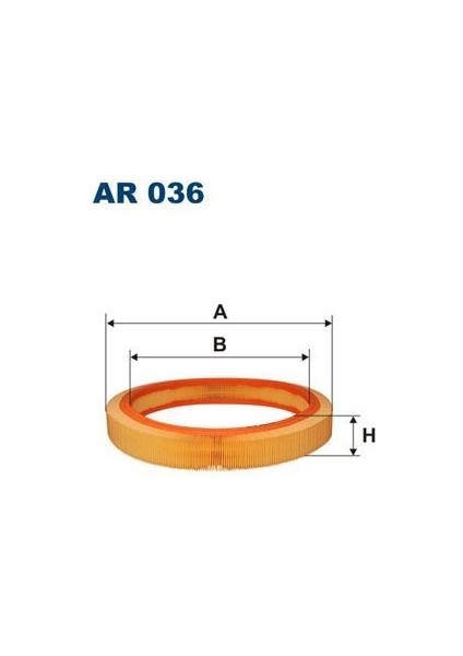 Fıltron AR036 - Hava Fıltresı Mercedes M102 W201 W124 S124 C124
