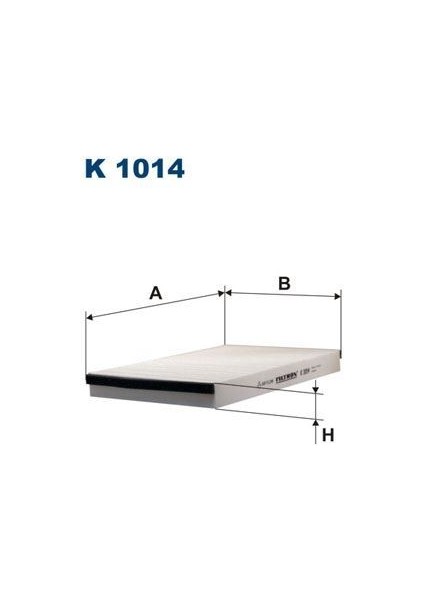 Fıltron K1014 - Polen Filtresi Dikdörtgen Astra G 98-04 - Astra H 04-14 -Zafıra A 98-10 1.4-1.6-1.8-2.0T-16V