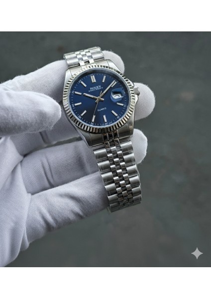 Rolex Datejust Erkek Kol Saati – Çelik Kordon, Mavi Kadran,takvimli Klasik Tarz