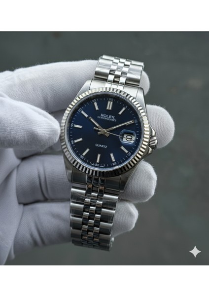 Rolex Datejust Erkek Kol Saati – Çelik Kordon, Mavi Kadran,takvimli Klasik Tarz modelleri