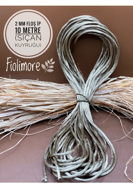 Floş Ip Neon Sarı Renk (Sıçan Kuyruğu) 2 mm 10 Metre Takı Bileklik Ipi