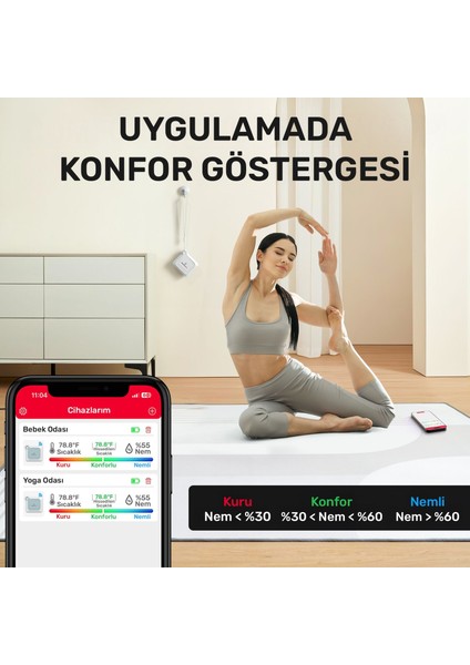 TP351 Telefon Kontröllü 79M Menzilli Indoor Termometre fırsatları