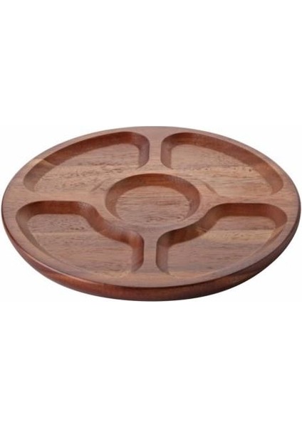 Bls AKS10645 Bolmelı 20 cm Akasya Tabak