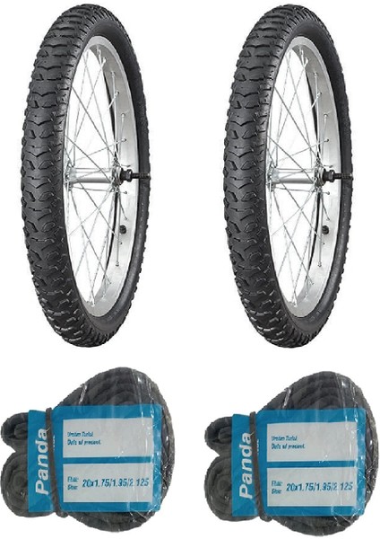 Irc 20 Jant 20X2.125 Mb-7 Bisiklet Dış Lastiği x 2 Adet + Panda Iç Lastik Seti