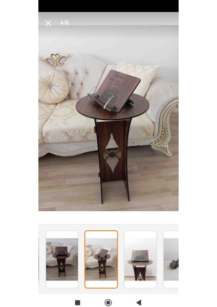 Kabe Görselli Ahşap Kitap Kuran Okuma Rahlesi Tablet Tutucu Stand modelleri