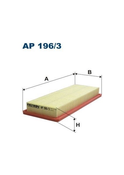 Fıltron AP196.3 - Hava Fıltresı Psa P207-P3008 09 C4-C4 PICASSO-P308 10 1.6 16V Turbo . Mını N14 R55 R56 R57