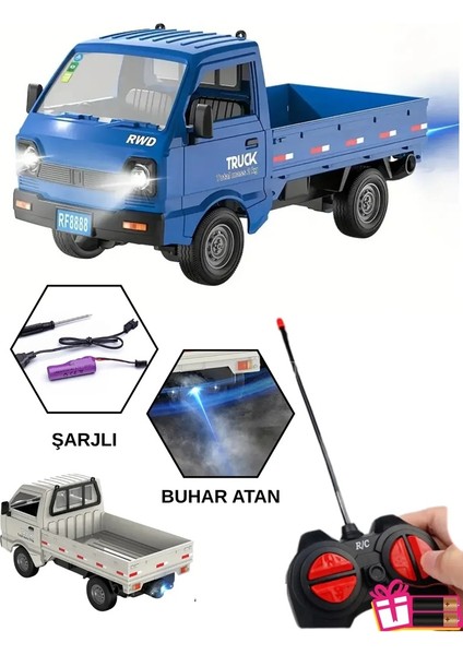 Sarjlı Drift Atan Duman Atan Kamyonet Pickup Uzaktan Kumandalı Oyuncak 1:16