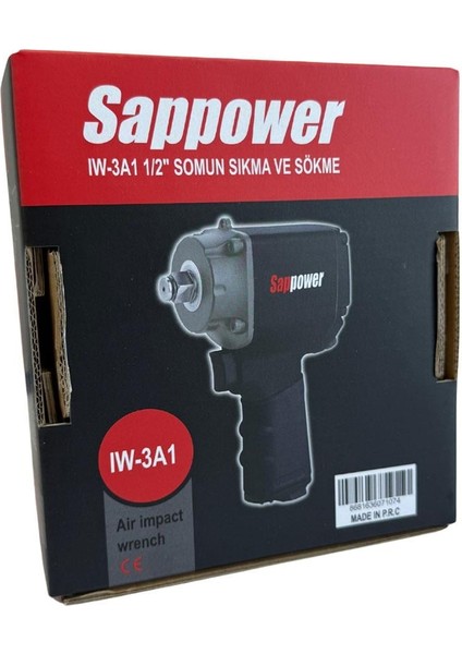 IW-3A1 1/2 Havalı Somun Sıkma ve Sökme Tabancası 600 Nm indirimleri