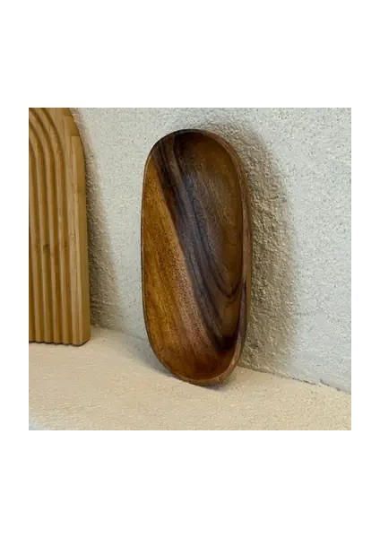 Akasya Ağacı Oval Sunumluk 36,5 x 16,5 cm