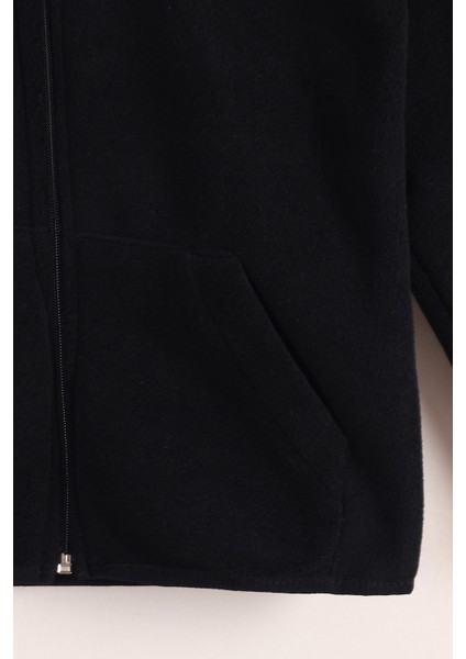 Lastik Manşetli Fermuarlı Kapüşonlu Çocuk Unisex Polar Ceket fırsatları