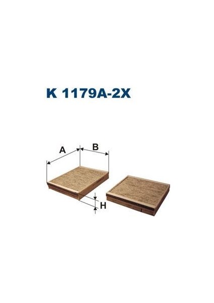 Fıltron K1179A-2X - Polen Filtresi P207 1.4-1.4hdı-1.6hdı-1.4 16V-1.6 16V 06 C3 Iı 1.4-1.4hdı-1.6hdı 09 Karbonlu