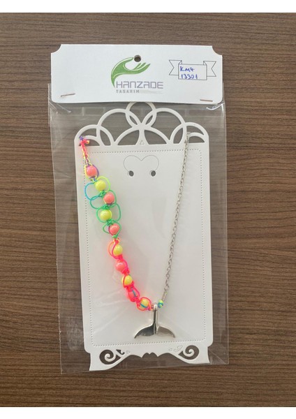 Karışık Renkli Makrome ve Zincirli Kolye fiyatları