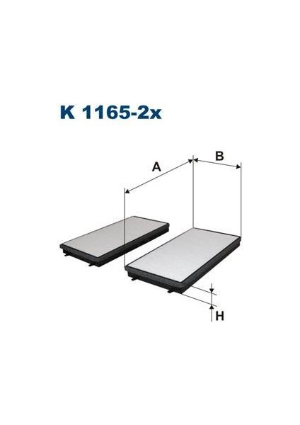 Fıltron K1165-2X - Polen Filtresi Bmw 7 E65/E66 740 D 258HP 09/02-04/05