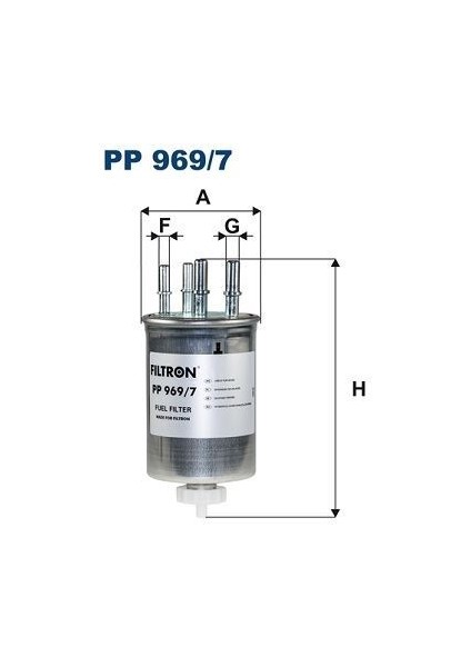 Fıltron PP969.7 - Yakıt Filtresi Landrover Dıscovery V L462 3.0d 16 Rangerover Sport 3.0sdv 6 12 Jaguar Xf Xf 251 3.0d Xf 351 3.0sdv6 2009 15