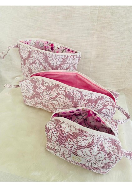 Şık Pembe Makyaj Çantası, Taşıması Kolay, Şıklık ve Fonksiyon Bir Arada indirimleri