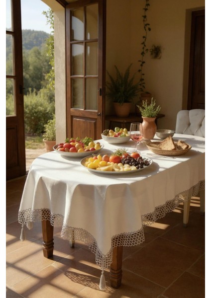 Dertsiz Masa Örtüsü 160X220 cm – Yıkanabilir, Kolay Temizlenir Masa Örtüsü-File fiyatları