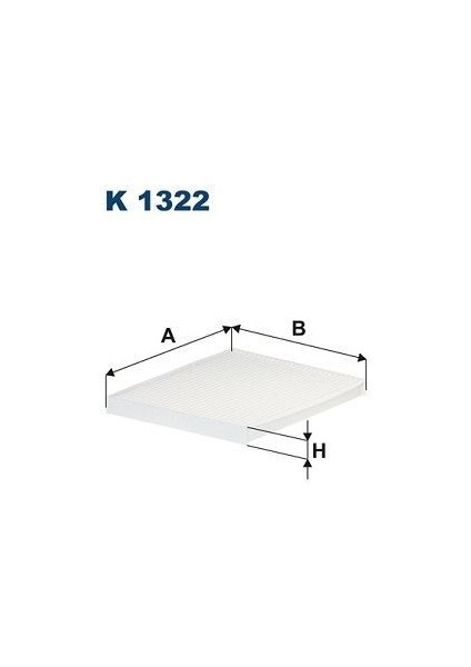 Fıltron K1322 - Polen Filtresi Fıat Panda 0.9-1.3 D Multijet 12 500 0.9 13