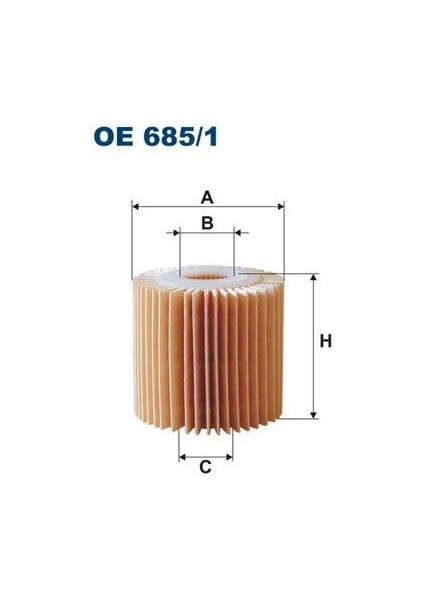 Fıltron OE685.1 - Yağ Filtresi Toyota Corolla Xı E18 1.4 D-4d 90HP 06/13-